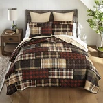 Donna Sharp Lj Plaid Rustic Country Cotton Twin 2 Pc Ragged Edge Quilt Set. Fixed Price $113.00.