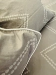 Crane & Canopy King Cotton Sateen Duvet Cover 2 Euro Shams Set Orig $180. Fixed Price $49.99.