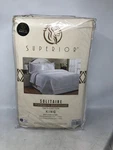 Superior Solitaire Matelass Bedspread King 100% Cotton White 3 Piece. Fixed Price $100.00.