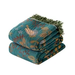 Throw For Couch Bed Cozy Cotton Blankets Twin,soft Gauze Boho B.... Fixed Price $41.10.