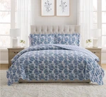 My Texas House Blue Toile 3-PIECE Adult Quilt Set, King Gorgeous Sold Out!. Fixed Price $140.00.
