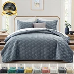 Luxury Summer Velvet Quilt Bedding Set Soft Bedspreads Coverlet Throw Queen King. Fixed Price $22.95.