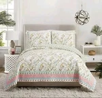 3PC Full/queen Dena Home Sonnet Pink Reversible All Seasons Quilt. Fixed Price $64.99.