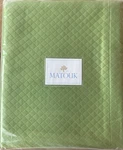 Matouk Petra Full/queen Coverlet Cotton Grass Green Spring St Patrick Msrp $495. Fixed Price $230.00.