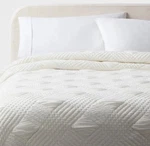 King Diamond Matelasse Gauze Quilt Ivory - Threshold. Fixed Price $65.00.