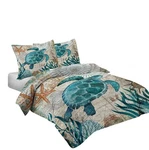Ocean Comforter Turtle Set, Sea Bedding Collections Soft.... Fixed Price $69.66.