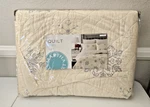 Martha Stewart Collection Snowflake Flurry Reversible Twin Quilt 100% Cotton. Fixed Price $79.99.