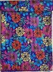 Purple Floral Kantha Quilt Handmade Cotton Bedspread Colorful Boho Bedding India. Fixed Price $112.34.