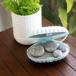 Hot Stone Massage Rock Set Blue Seashell Design Heater. Fixed Price $22.99.