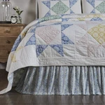 Bed Skirt Jolie Floral Farmhouse 78X80X16 Cotton King Dust Ruffle Vhc Brands. Fixed Price $49.95.