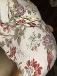 Waverly Charleston Chirp Papaya Reversible Quilt Only Queen. Fixed Price $49.99.