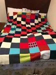 Handmade Patches Colorful Duvet Cover Quilt 71 X 74" Great Quality Disco Style. Fixed Price $65.00.
