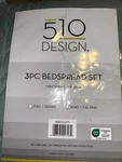 510 Design Oakley 3-PC. Bedspread Set, King/california King, Seafoam. Fixed Price $75.00.