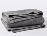 Nwt $398 Coyuchi Pebbled Handstitched Organic Cotton Quilt Queen Slate. Fixed Price $299.00.