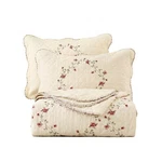 Vctops 3-PIECE Floral Embroidered Bedspread Coverlet Set Oversize Queen 100% .... Fixed Price $130.80.