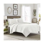 Laura Ashley Felicity Scroll 3P Full Queen Quilt Shams Set White New. Fixed Price $99.95.