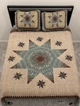 Donna Sharp Sea Breeze Full / Queen Quilt With Shams 90X90. Fixed Price $80.00.