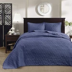 Madison Park Quebec Reversible Quilt Set Damask Design Bedspread Navy.. Fixed Price $101.99.