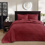 Madison Park Quebec King Size Quilt Bedding Set - Red , Damask 3 Piece. Fixed Price $161.99.