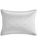 Hotel Collection Silver Standard Glint Quilted Sham. Fixed Price $34.00.