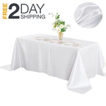 Mantel De Tela Satinada Para Mesa Rectangular Blanco 60X102 Pulgadas Fiesta Boda. Fixed Price $17.37.