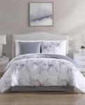 Hallmart Collectibles Givana 8-PC Full/queen Comforter Coverlet Set Gray Floral. Fixed Price $59.95.