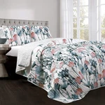 Zuri Flora Quilt Colorful Painted Flower Design Reversible 3 Piece Bedding S.... Fixed Price $70.22.