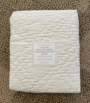 Restoration Hardware Belgian Linen Diamond Stitch Quilt Standard Sham Ivory. Fixed Price $69.99.