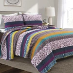 Lush Decor Boho Stripe Reversible Cotton Quilt 3-PIECE Set, Full/ Queen. Fixed Price $110.65.