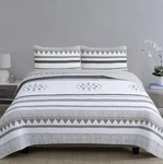 Estate Collection Dylan 3 Pc Quilt Set With Shams King White Grey. Fixed Price $60.00.