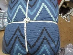 West Elm Jay Street King Dotted Chevron Quilt New Wo Tag. Fixed Price $114.99.