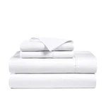 1000 Thread Count Egyptian Cotton Sheets Queen Size White 4 Piece Bed .... Fixed Price $106.92.