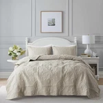 B2EVER Beige Damask Quilt Twin Size Bedding Sets With 1 Pillow Sham, Boho Bedspr. Fixed Price $48.58.