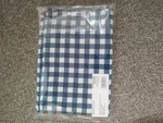 The Company Store Kids Gingham Classic Cool Navy Percale Standard Pillow Sham. Fixed Price $25.00.