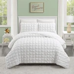 Dreamy Clouds Marshmallow Quilt Set Cozy Microfiber Bedding For Year-round Com. Fixed Price $83.99.