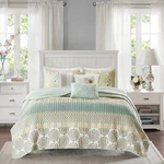Felicity Green Yellow 6-PIECE King/cal Coverlet Set. Fixed Price $141.98.