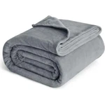 Bedsure Fleece Blankets Queen Size Grey - Soft Lightweight Plush Fuzzy Cozy. Fixed Price $39.99.