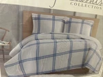 Cottage Classic Collections King Comforter Set Beige Blue Cotton. Fixed Price $64.99.