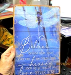 Metal Sign When Believe Beyond What Your Eyes Can See Love Never Dies. Fixed Price $8.99.