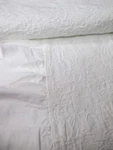 Portugal Shabby White Matelasse Ruffle Floral Coverlet- Queen. Fixed Price $159.99.