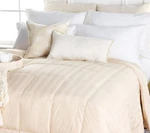 Northern Nights Dobby Stripe Cotton 650FP Down Blanket - Queen Linen Blossom. Fixed Price $169.99.