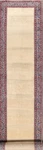PRE-1900 Ivory Wool Hand-knotted Royal Design Ft Long Runner Antique Rug 5X29. Fixed Price $3086.16.