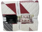 New Tahari Home Star Patchwork Full/queen Quilt & 2 Standard Shams. Fixed Price $98.96.