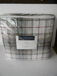 New Home Reflections Reversible Plaid Quilt Set W/pillow- Queen Natural. Fixed Price $62.99.