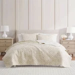Martha Stewart 2PC Twin Layered Branches Quilt Bedding Set Beige. Fixed Price $35.99.