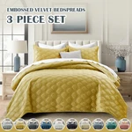 Modern Cooling Bedspread Reversible Velvet Quilt Set Coverlet Comforter All Size. Fixed Price $28.99.