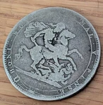 Solid Silver Antique Crown Coin Vintage Old 1817 1818 1819 1820 King 5 Shillings. Fixed Price $312.63.