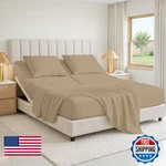 Sgi Bedding 32 King Split Top Flex Head Sheet 100 Egyptian Cotton Set. Fixed Price $128.94.