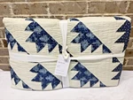 1 Pottery Barn Lucia Patterned Quilt King / Cali Patchwork Country Blue New. Fixed Price $237.77.