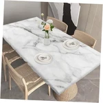Fitted Cover For 6FT Rectangle Tables White Abstract Marble Art Elastic. Fixed Price $20.49.